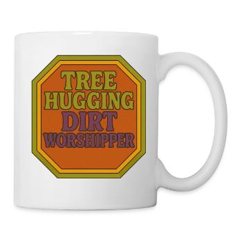 Arbre étreignant la terre Adorateur Badge - Mug blanc - blanc - Droite
