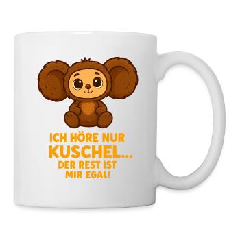 Cuddly bear with saying - Mug - white - Right