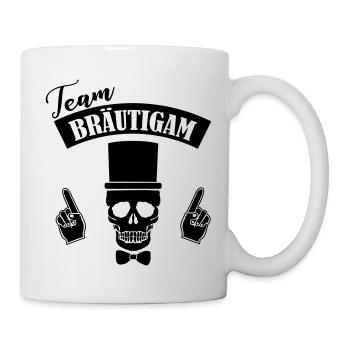 Crâne de l’équipe du marié - Mug blanc - blanc - Droite