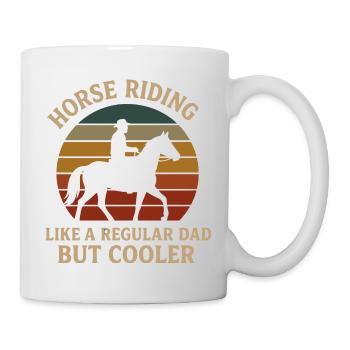 Équitation papa Vintage Design - Mug blanc - blanc - Droite