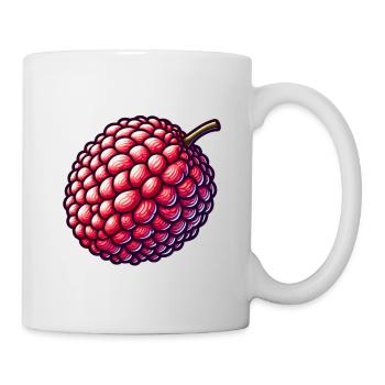 Colorful and Detailed Lychee Illustration - Mug - white - Right