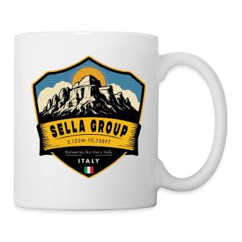 Sella Group , dolomites, italy - Mug - white - Right