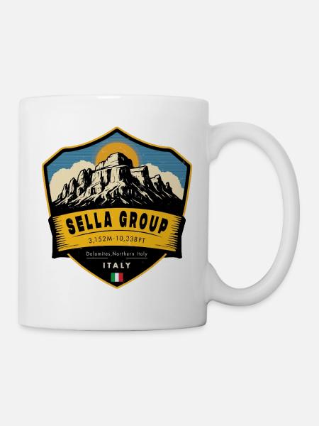 Sella Group , dolomites, italy   - Mug blanc - blanc