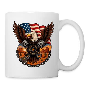 Eagle Rider – Desert Freedom & Wild Spirit - Mug - white - Right