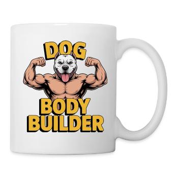 Dog Body Builder Gym Workout - Mug - white - Right
