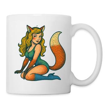 Foxy Enchantress Illustration - Mug - white - Right