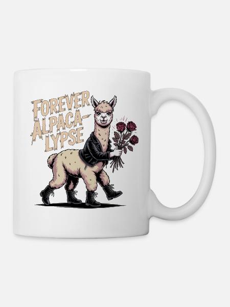 Für immer Alpaka-Lypse - Tasse - Weiß