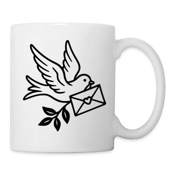 Wedding - Dove Letter - Mug - white - Right