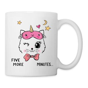 Süße Katze Sleep Shirt - Tasse - Weiß - Rechts