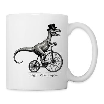 Velociraptor - Tasse - Weiß - Rechts