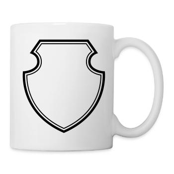 Coat of arms empty - Mug - white - Right