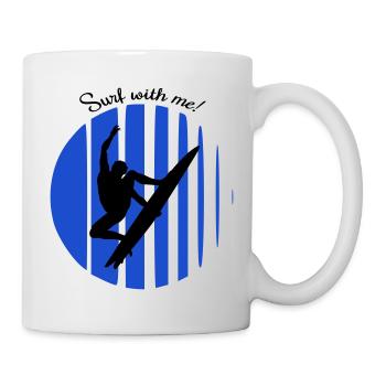 Wellenreiter - Tasse - Weiß - Rechts