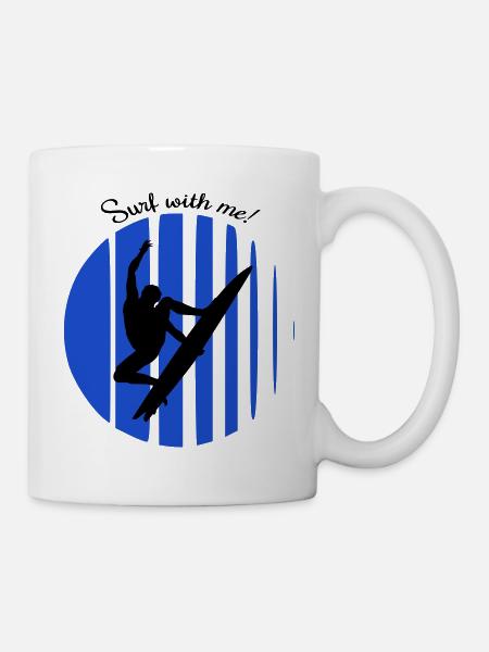 Wellenreiter - Tasse - Weiß