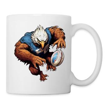 Adler Rugby - Tasse - Weiß - Rechts