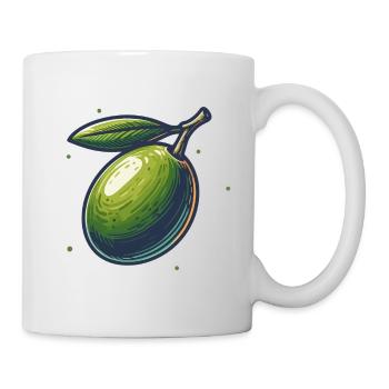 Illustration de Olive Verte Naturelle - Mug blanc - blanc - Droite