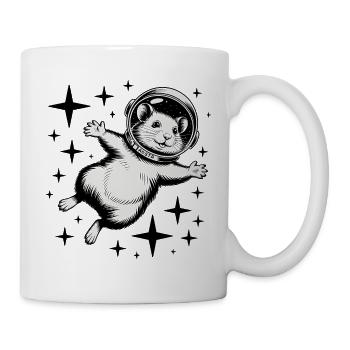 Hamster dans l'espace - Logo Cool Astonomy - Mug blanc - blanc - Droite