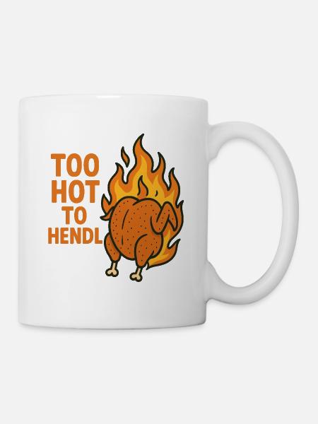 trop chaud pour être hendl - Mug blanc - blanc