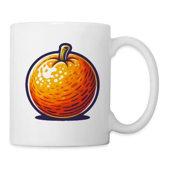 Pop Art Tangerine - Tasse - Weiß - Rechts