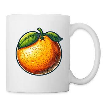 Sunny Orange with Bright Leaves - Mug - white - Right