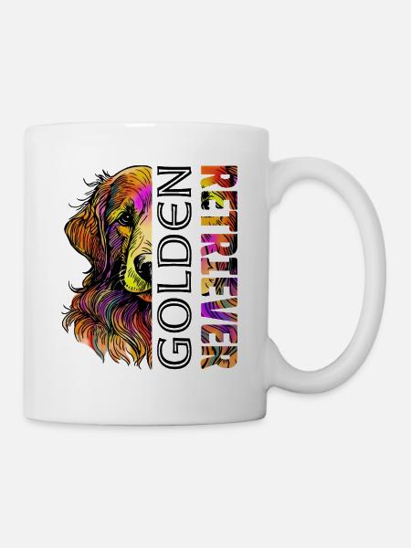 Golden retriever - Mug blanc - blanc