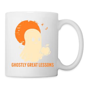Funny Teacher Skeleton Halloween Classroom - Mug - white - Right