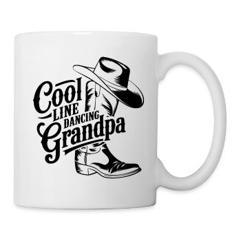 Cool Line Dance Country Dance Grandpa - Mug - white - Right