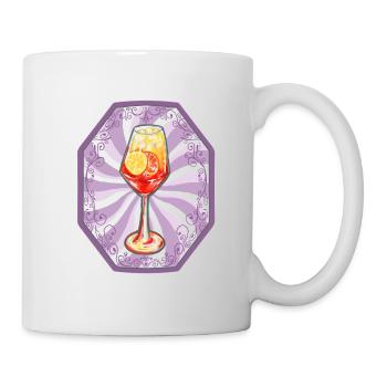Summer Cocktail Illustration - Tasse - Weiß - Rechts