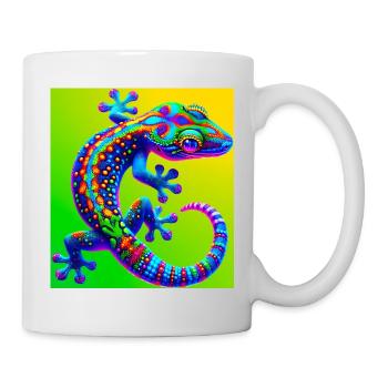 Gecko - Tasse - Weiß - Rechts