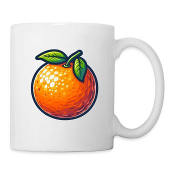 Vintage Bauernhof Zitrus Illustration - Tasse - Weiß - Rechts