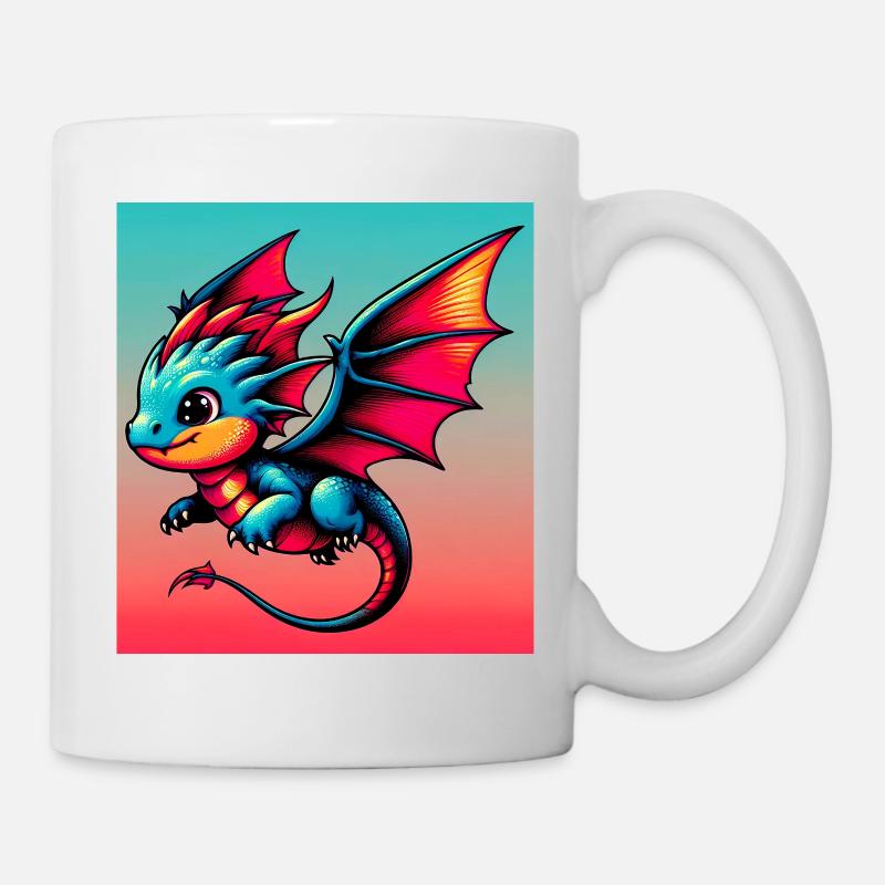 Drache - Tasse - Weiß