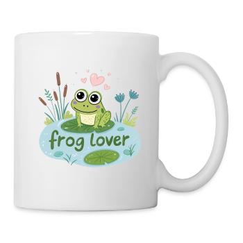 Flirt Design of The Frog in Love - Mug - white - Right