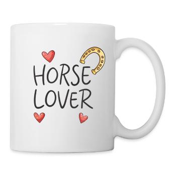 Amour Chevaux Visuelle - Mug blanc - blanc - Droite