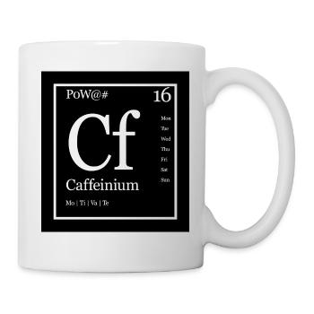 Funny Periodic Table Caffeinium Design - Mug - white - Right