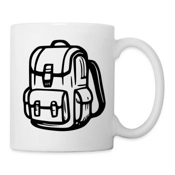 Survival backpack - Mug - white - Right