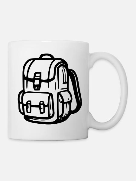 Survival-Rucksack - Tasse - Weiß