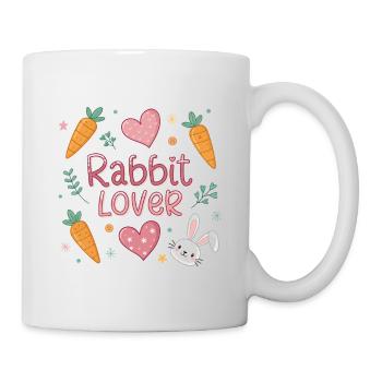 Niedliches Design für Hasen- und Herzliebhaber - Tasse - Weiß - Rechts