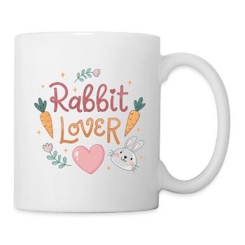 Rabbit in Love with Carrots - Mug - white - Right