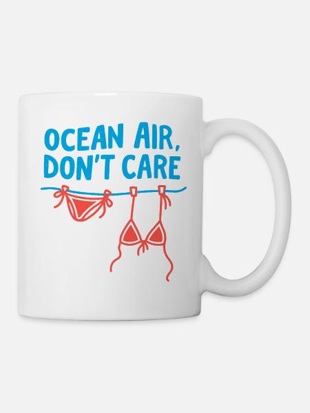 Ocean Air Wäscherei Tag T-Shirt - Tasse - Weiß