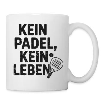 Padel drôle – pas de padel, pas de vie - Mug blanc - blanc - Droite