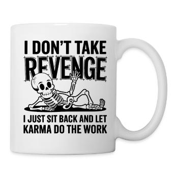 Drôle de squelette de karma - Mug blanc - blanc - Droite