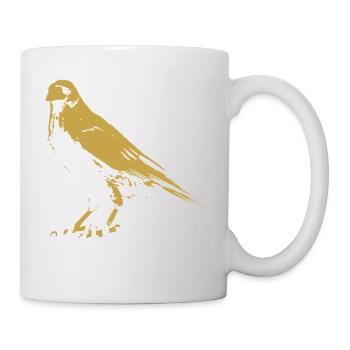 Renaissance-Totemkrähenillustration - Tasse - Weiß - Rechts