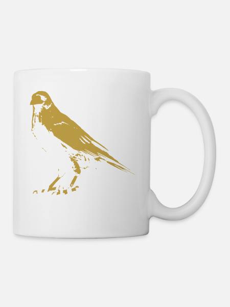 Renaissance-Totemkrähenillustration - Tasse - Weiß