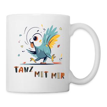 Le perroquet veut danser - Mug blanc - blanc - Droite