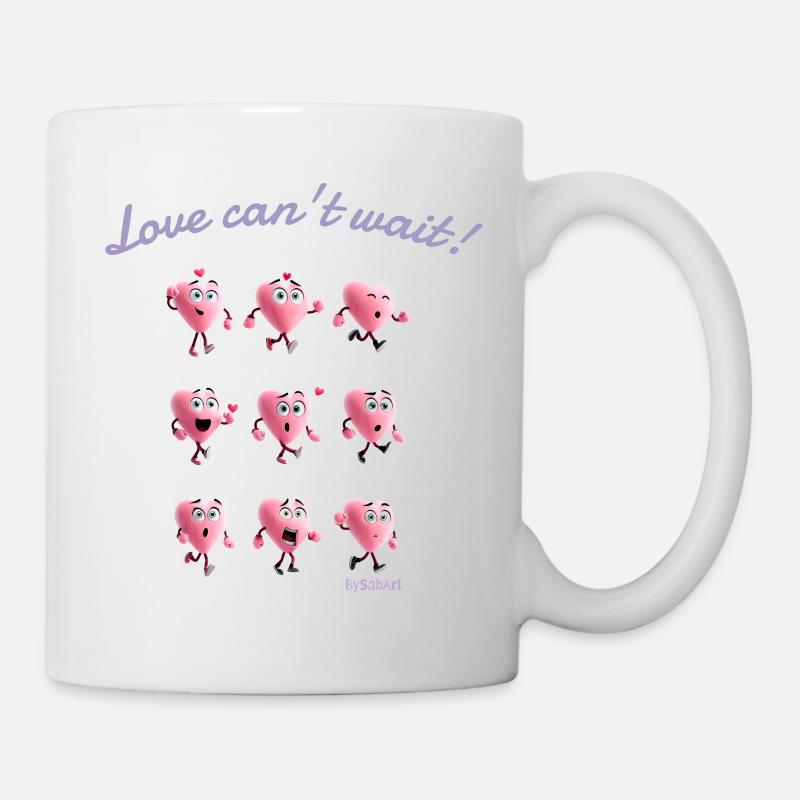 Cœur- Amour Love Can’t Wait - Mug blanc - blanc