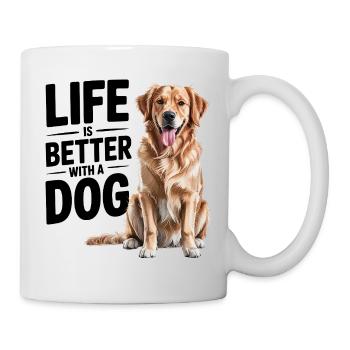 Life Is Better With a Dog - Mug - white - Right