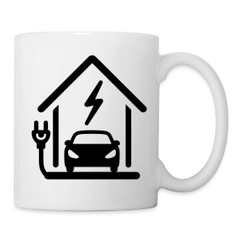 Electric mobility charging station - Mug - white - Right