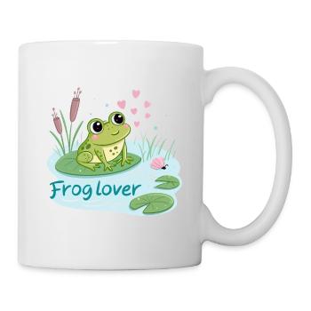 Grenouille Gourmande Amour - Mug blanc - blanc - Droite