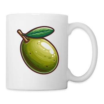 Illustration de Olive Verte Nature - Mug blanc - blanc - Droite
