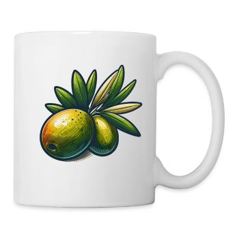 Illustration of Olives and Foliage - Mug - white - Right
