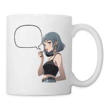 Speech Bubbles Noir Heroine CropTop - Mug - white - Right